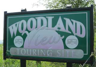 Woodland View sign