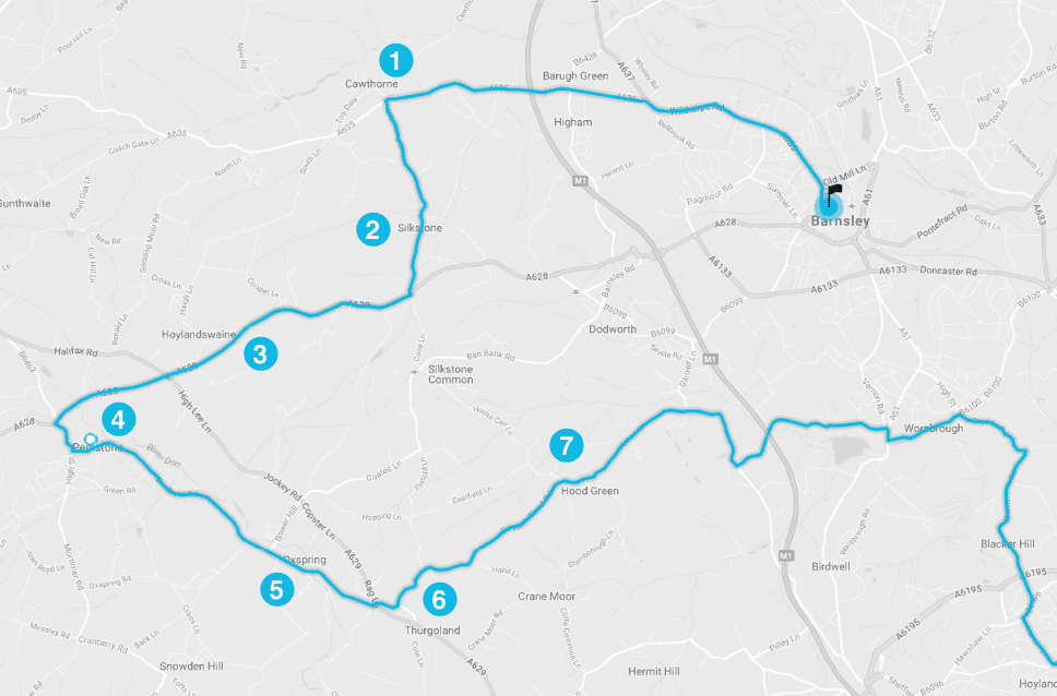 Tour de Yorkshire route 2018 through Penistone region